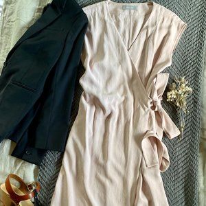 The Japanese GoWeave Short-Sleeve Wrap Dress